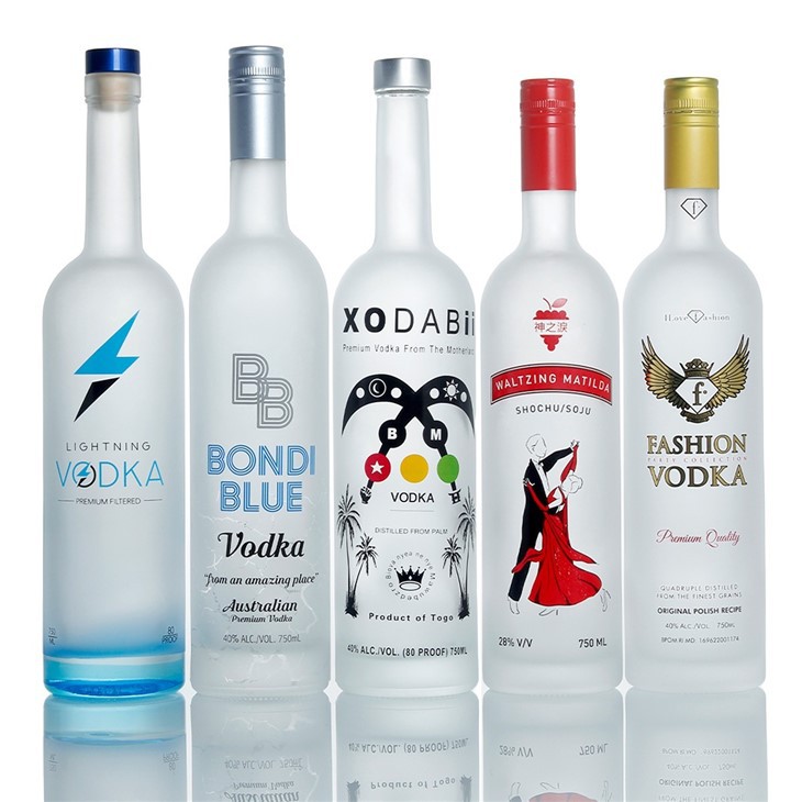 700ml 750ml 70cl 75cl Custom Spirits Glass Bottle Vodka Bottle