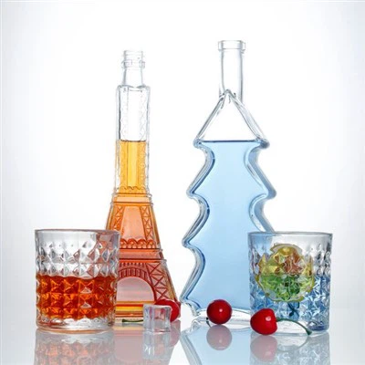 ขวดแก้วสุราลายนูน